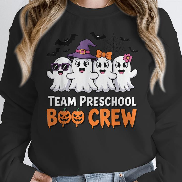 Team Preschool Boo Crew Halloween Teacher Student Costume Women Crewneck Sweatshirt, funny design Team Preschool Boo Crew Halloween Teacher Student Costume Women Crewneck Sweatshirt, funny design