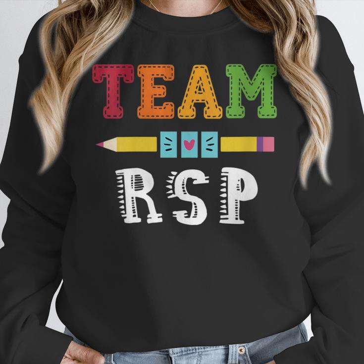 Team RSP RSP Teacher Kindergarten Teacher Women Crewneck Sweatshirt, funny design