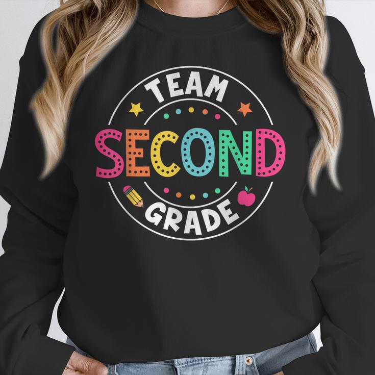 Team Second Grade Teacher Back To School 2nd Grade Squad Women Crewneck Sweatshirt, 2nd Grade Teacher Gifts, funny design Team Second Grade Teacher Back To School 2nd Grade Squad Women Crewneck Sweatshirt, 2nd Grade Teacher Gifts, funny design