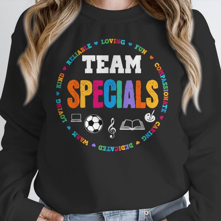 TEAM Specials Teacher TRIBE Squad Back To Primary School Women Crewneck Sweatshirt, funny design TEAM Specials Teacher TRIBE Squad Back To Primary School Women Crewneck Sweatshirt, funny design