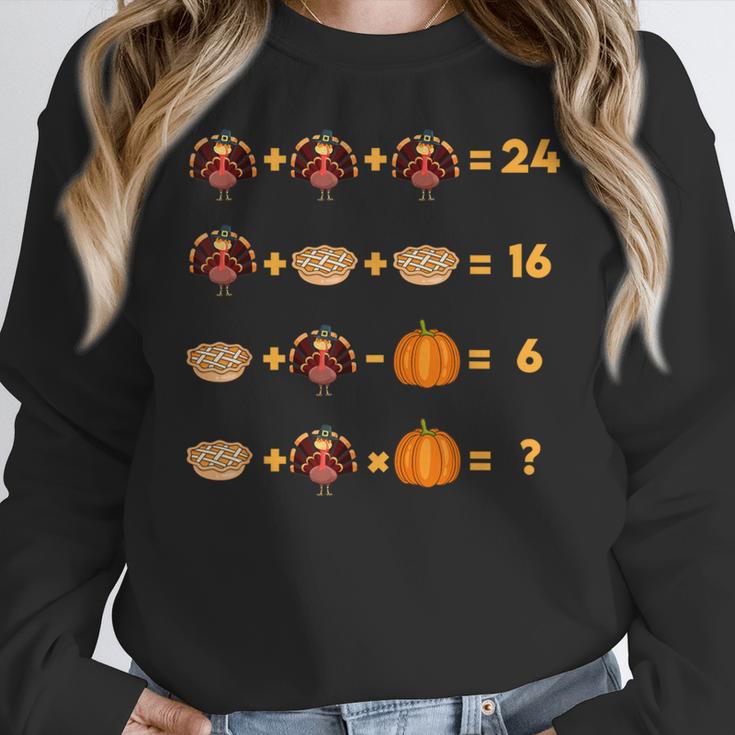 Thanksgiving Order Of Operations Turkey Quiz Math Teacher Women Crewneck Sweatshirt, funny design Thanksgiving Order Of Operations Turkey Quiz Math Teacher Women Crewneck Sweatshirt, funny design