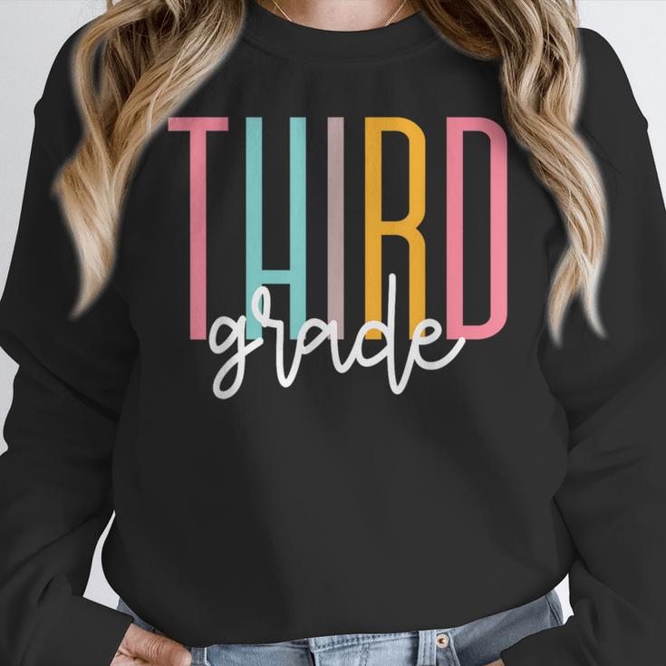 Third Grade Girls Boys Teacher Team 3rd Grade Squad Women Crewneck Sweatshirt, funny design Third Grade Girls Boys Teacher Team 3rd Grade Squad Women Crewneck Sweatshirt, funny design