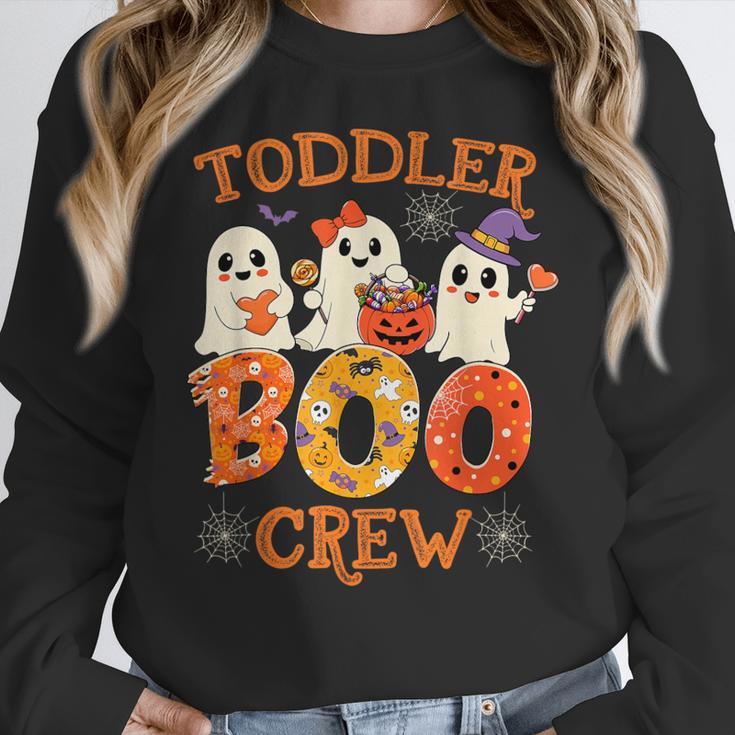 Toddler Boo Crew Halloween Costume For Teacher Kids Women Crewneck Sweatshirt, funny design