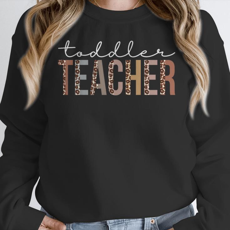 Toddler Teacher Leopard Appreciation For Women For Work Women Crewneck Sweatshirt, funny design Toddler Teacher Leopard Appreciation For Women For Work Women Crewneck Sweatshirt, funny design