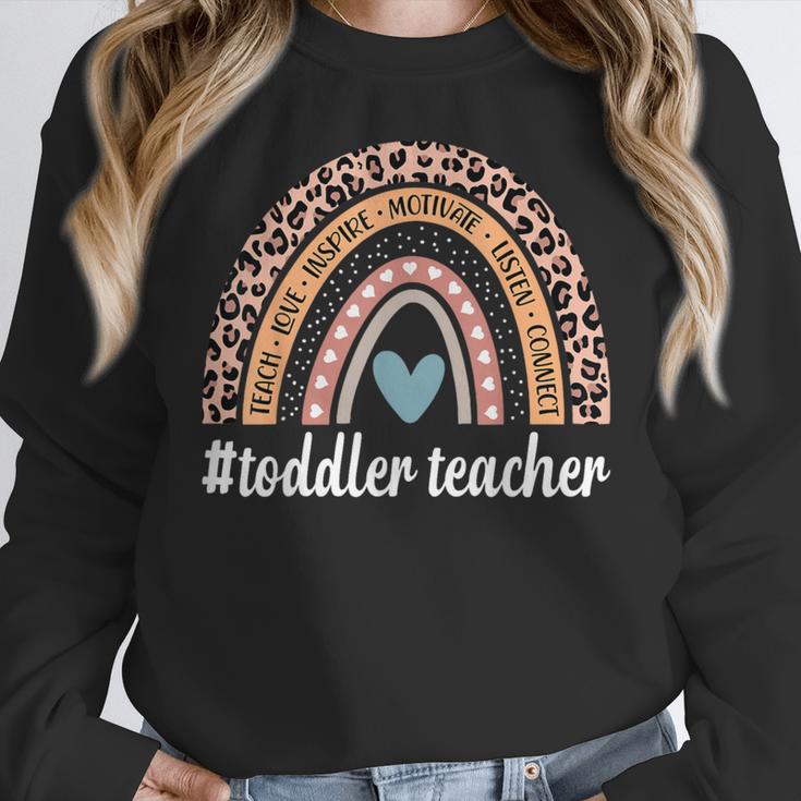 Toddler Teacher Rainbow Leopard Infant Teacher Men Women Women Crewneck Sweatshirt, funny design Toddler Teacher Rainbow Leopard Infant Teacher Men Women Women Crewneck Sweatshirt, funny design