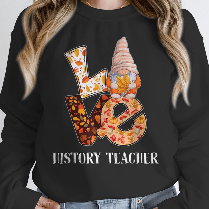 History Teacher Love Autumn Fall Gnome For Teachers For Men Women Women Crewneck Sweatshirt, History Teacher Gifts, funny design History Teacher Love Autumn Fall Gnome For Teachers For Men Women Women Crewneck Sweatshirt, History Teacher Gifts, funny design