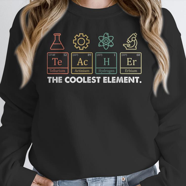 Vintage The Coolest Element Periodic Table Chemist Teacher Women Crewneck Sweatshirt, funny design Vintage The Coolest Element Periodic Table Chemist Teacher Women Crewneck Sweatshirt, funny design