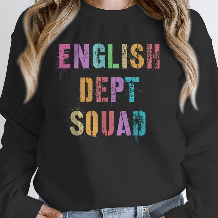 Vintage ENGLISH DEPT SQUAD Back To School Teacher Student Women Crewneck Sweatshirt, English Teacher Gifts, funny design Vintage ENGLISH DEPT SQUAD Back To School Teacher Student Women Crewneck Sweatshirt, English Teacher Gifts, funny design