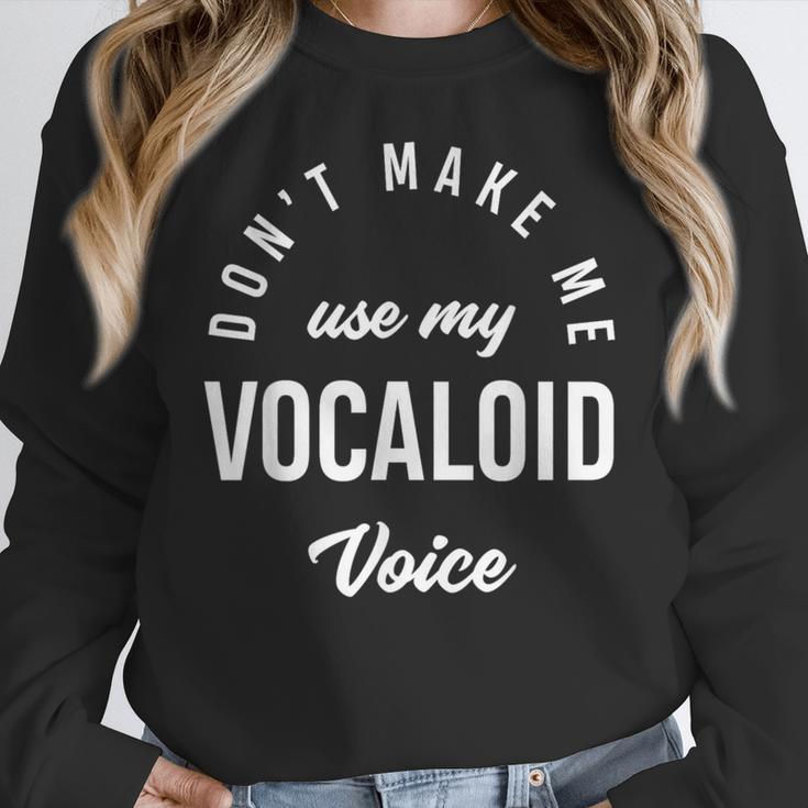 Vocaloid Voice Vocal Music Teacher Singer Singing Women Crewneck Sweatshirt, funny design Vocaloid Voice Vocal Music Teacher Singer Singing Women Crewneck Sweatshirt, funny design