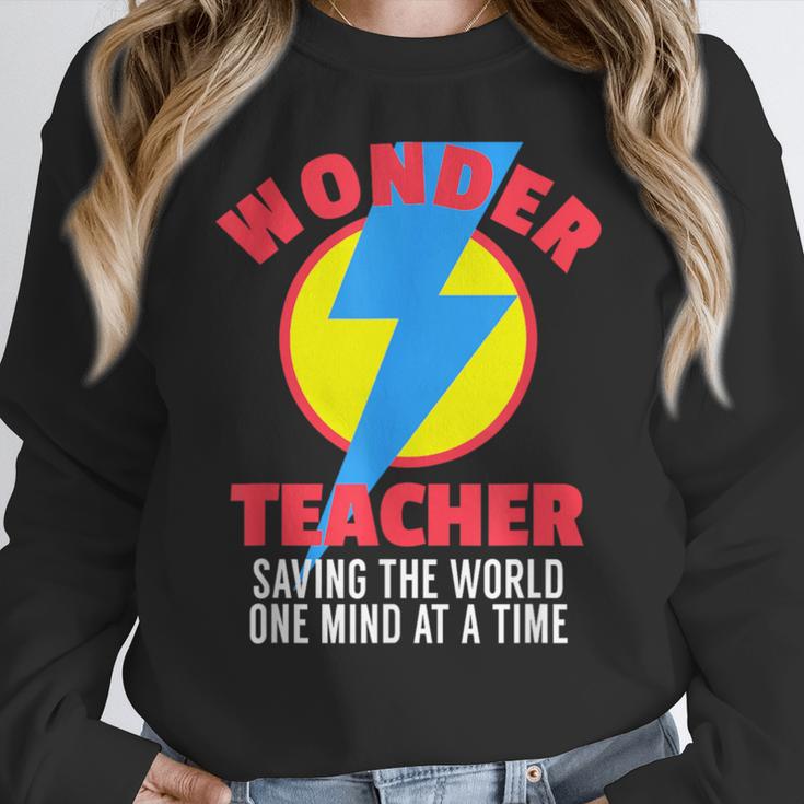 Wonder Teacher Costume Shirt Teacher Halloween Costume Tee Women Crewneck Sweatshirt, funny design Wonder Teacher Costume Shirt Teacher Halloween Costume Tee Women Crewneck Sweatshirt, funny design
