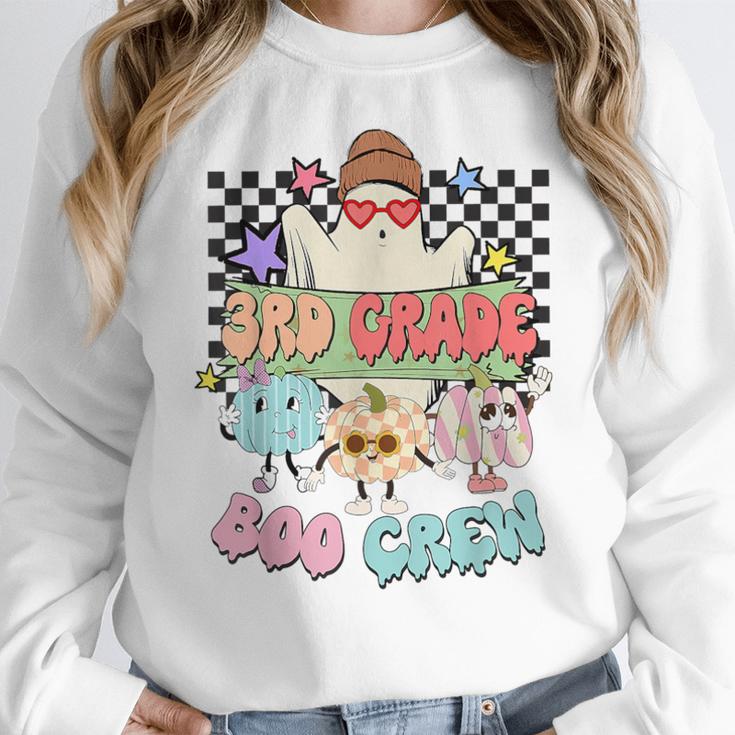 3rd Grade Boo Crew Third Grade Halloween Costume Teacher Kid Women Crewneck Sweatshirt, funny design 3rd Grade Boo Crew Third Grade Halloween Costume Teacher Kid Women Crewneck Sweatshirt, funny design
