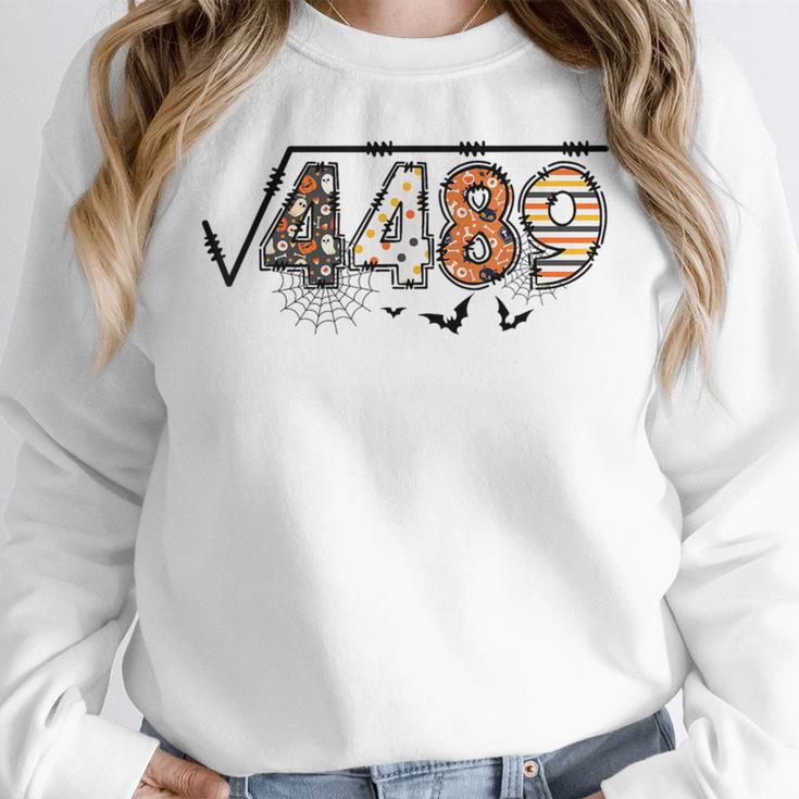 6 7 Square Root Of 4489 Slang Math Teacher Halloween Women Crewneck Sweatshirt, funny design 6 7 Square Root Of 4489 Slang Math Teacher Halloween Women Crewneck Sweatshirt, funny design