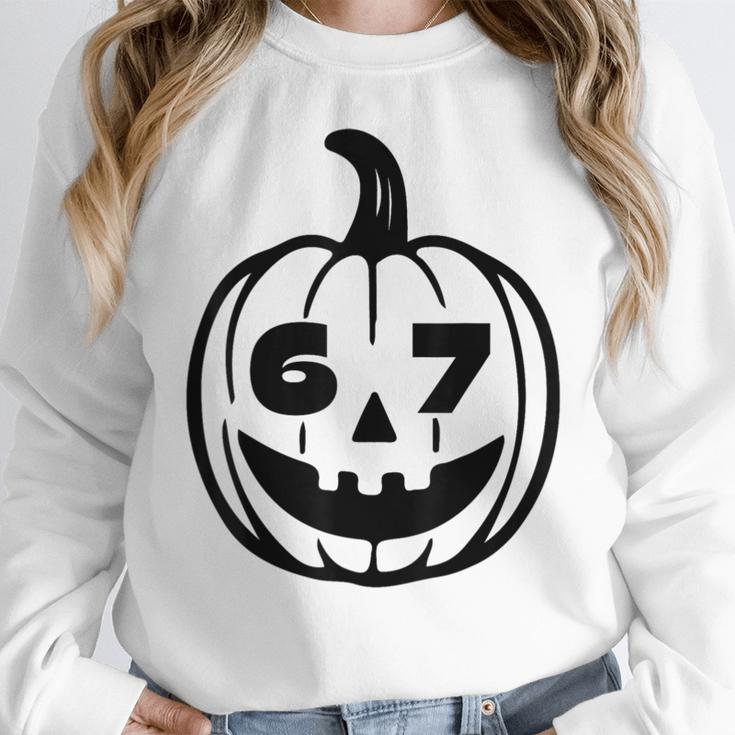 67 Halloween Costume For Students Teachers Brainrot Meme Women Crewneck Sweatshirt, funny design