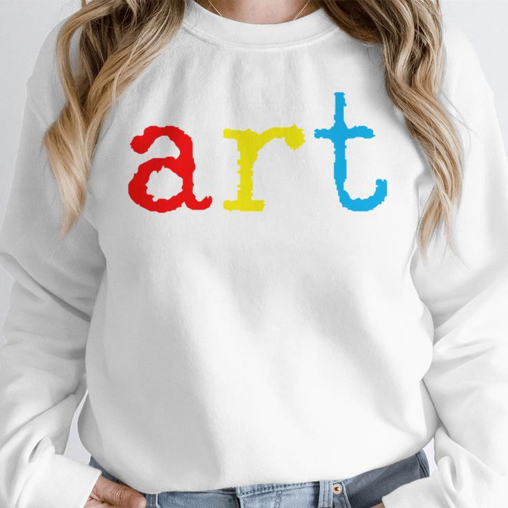 Art Teacher Artists Women Crewneck Sweatshirt, funny design