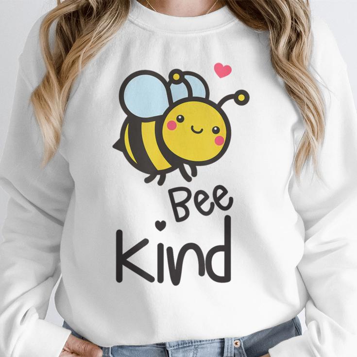 Bee Kind Bumble Bee Anti Bullying Teacher Kindness Matters Women Crewneck Sweatshirt, funny design Bee Kind Bumble Bee Anti Bullying Teacher Kindness Matters Women Crewneck Sweatshirt, funny design