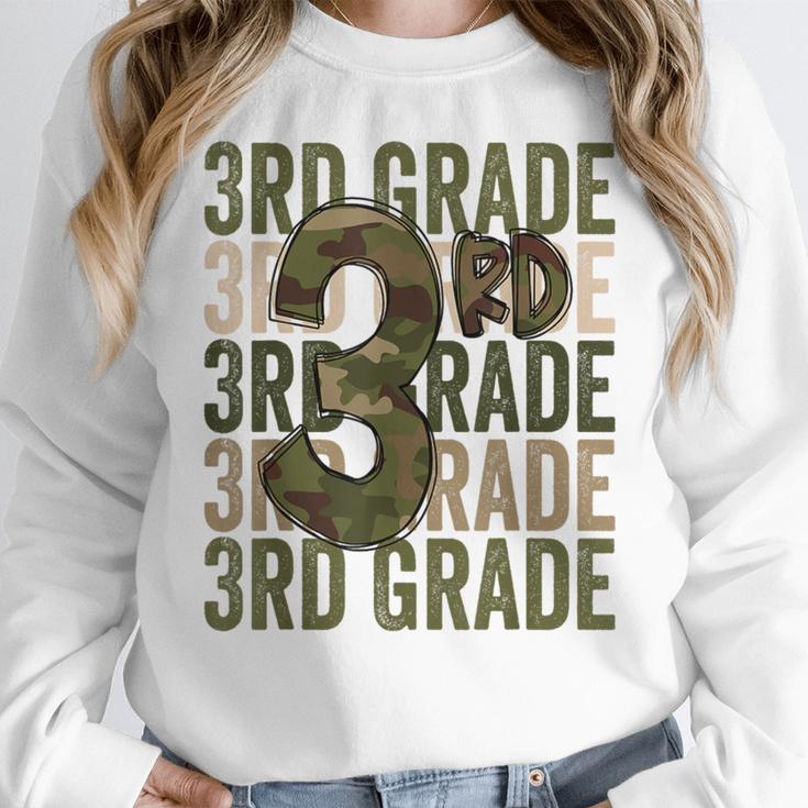 Camo Team 3rd Grade Squad Back To School Teacher Kids Boys Women Crewneck Sweatshirt, funny design Camo Team 3rd Grade Squad Back To School Teacher Kids Boys Women Crewneck Sweatshirt, funny design