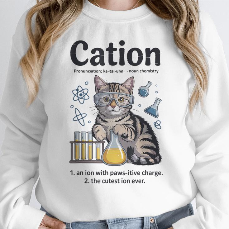 Cation Shirt Cat Science Chemistry Teacher Chemist Pun Women Crewneck Sweatshirt, Science Teacher Gifts, funny design Cation Shirt Cat Science Chemistry Teacher Chemist Pun Women Crewneck Sweatshirt, Science Teacher Gifts, funny design