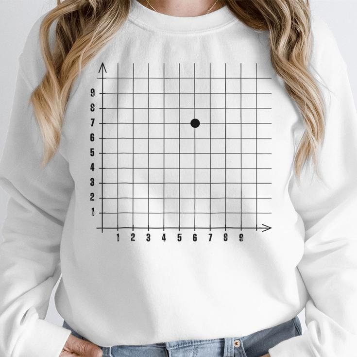Coordinate 67 67 Math 67 Teacher Math Lover Boys Kids Women Crewneck Sweatshirt, funny design