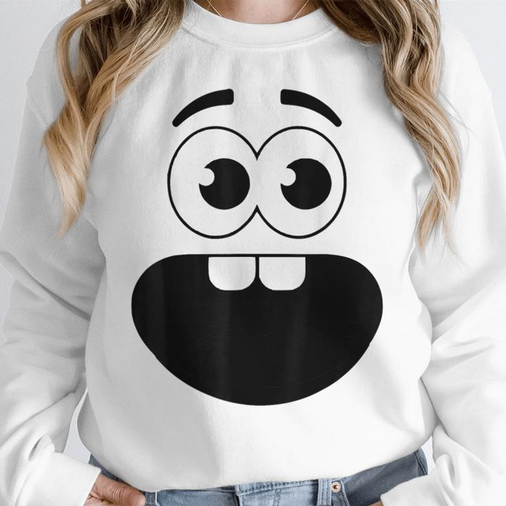 Creepy Carrots Face Teacher Halloween Costume Matching Women Crewneck Sweatshirt, funny design Creepy Carrots Face Teacher Halloween Costume Matching Women Crewneck Sweatshirt, funny design