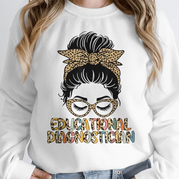 Cute Educational Diagnostician Teacher Appreciation Week Men Women Women Crewneck Sweatshirt, funny design