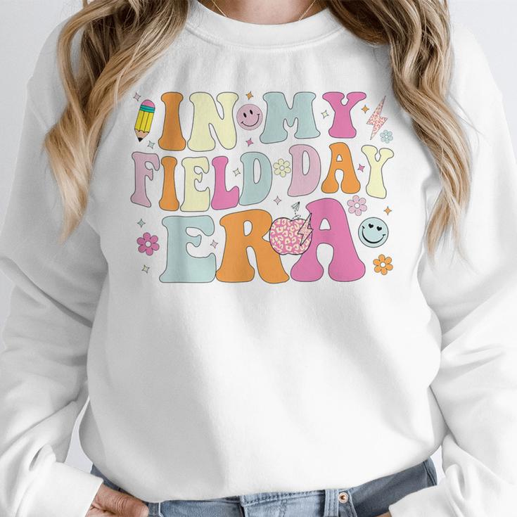 In My Field Day Era Teacher Kids Cute Groovy Field Day Women Crewneck Sweatshirt, Groovy Teacher Gifts, funny design In My Field Day Era Teacher Kids Cute Groovy Field Day Women Crewneck Sweatshirt, Groovy Teacher Gifts, funny design