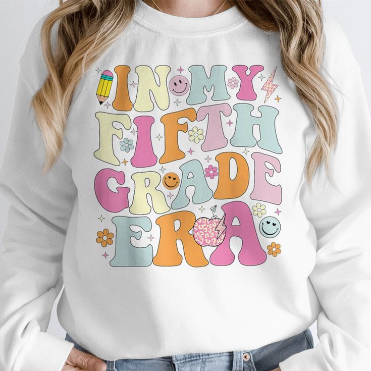 In My Fifth Grade Era 5th Grade Era Teacher Back To School Women Crewneck Sweatshirt, funny design In My Fifth Grade Era 5th Grade Era Teacher Back To School Women Crewneck Sweatshirt, funny design