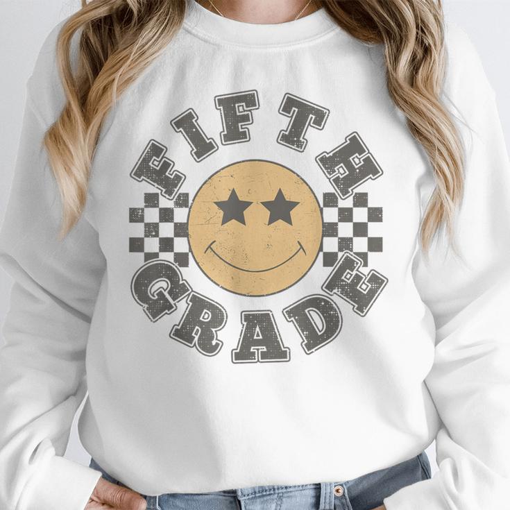 Fifth Grade Teacher First Day Of 5th Grade Back To School Women Crewneck Sweatshirt, First Grade Teacher Gifts, funny design Fifth Grade Teacher First Day Of 5th Grade Back To School Women Crewneck Sweatshirt, First Grade Teacher Gifts, funny design