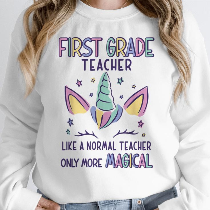 First Grade Teacher Definition Women Crewneck Sweatshirt, First Grade Teacher Gifts, funny design