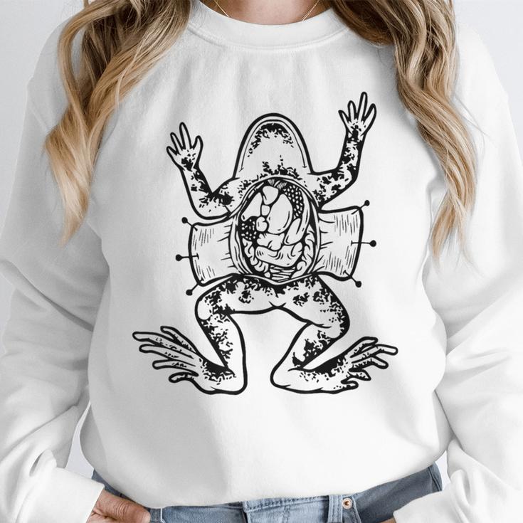 Frog Dissection Biology Anatomy Lab Science Teacher Women Crewneck Sweatshirt, Science Teacher Gifts, funny design Frog Dissection Biology Anatomy Lab Science Teacher Women Crewneck Sweatshirt, Science Teacher Gifts, funny design