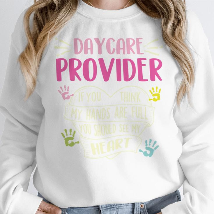 Full Heart Daycare Provider Nanny Au Pair Pre-K Teacher Women Crewneck Sweatshirt, funny design Full Heart Daycare Provider Nanny Au Pair Pre-K Teacher Women Crewneck Sweatshirt, funny design