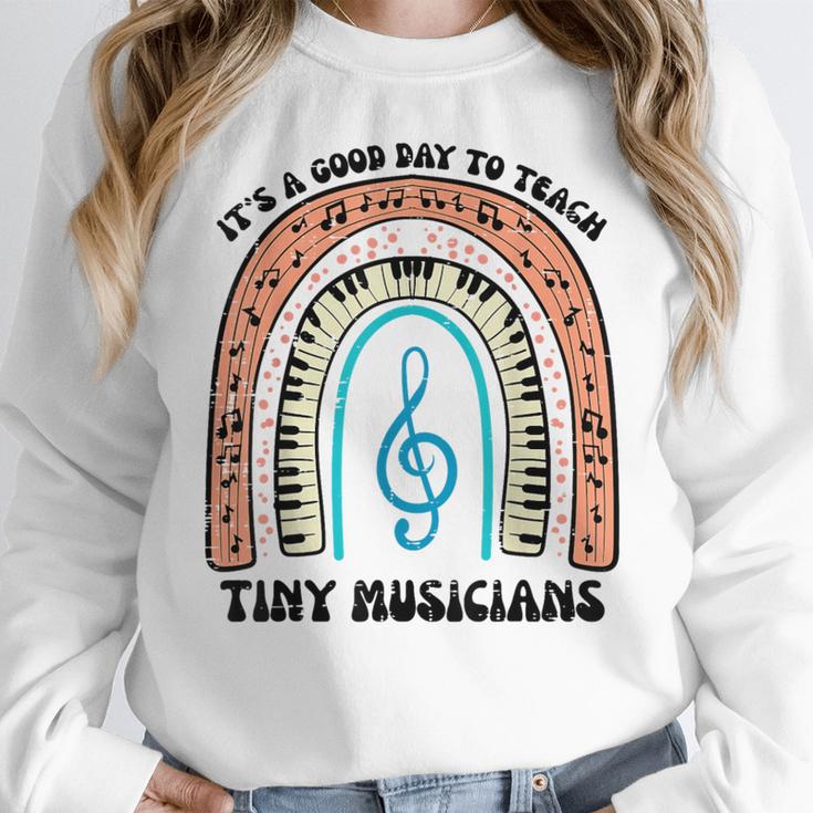 Good Day To Teach Tiny Musicians Piano Music Teacher Women Women Crewneck Sweatshirt, funny design Good Day To Teach Tiny Musicians Piano Music Teacher Women Women Crewneck Sweatshirt, funny design