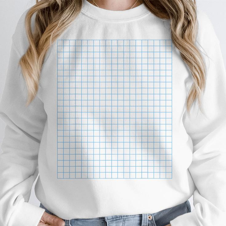 Graph Paper Engineer Architecture Math Teacher Costume Women Crewneck Sweatshirt, funny design