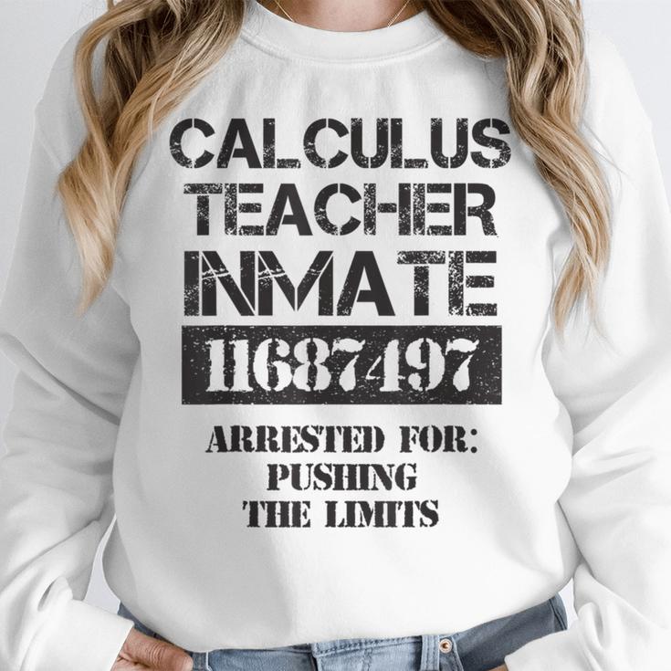 Halloween Calculus Teacher Prisoner Costume Women Crewneck Sweatshirt, funny design