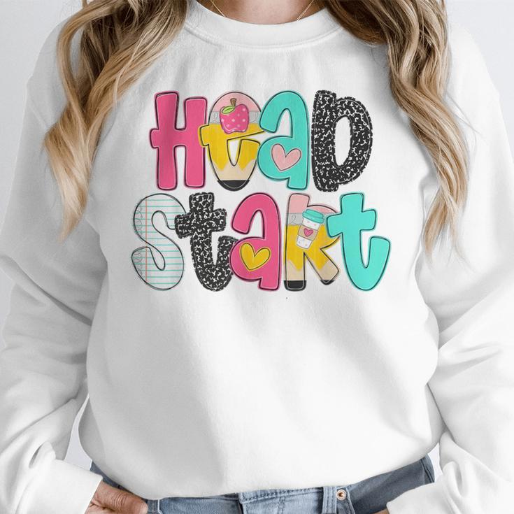 Head Start Team Homeschool Teacher Headstart Back To School Women Crewneck Sweatshirt, funny design
