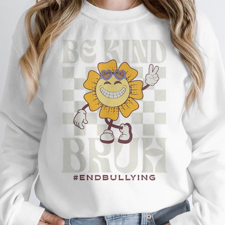 Be Kind Unity Day Orange Anti Bullying For Kids Teachers Women Crewneck Sweatshirt, funny design