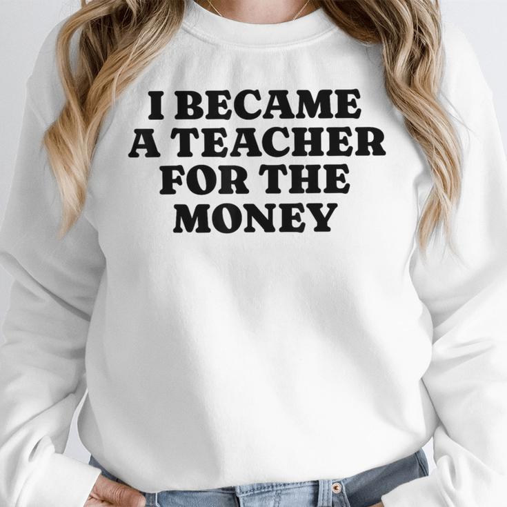 Lie Teacher Saying Humor School Class Women's Women Crewneck Sweatshirt, funny design Lie Teacher Saying Humor School Class Women's Women Crewneck Sweatshirt, funny design