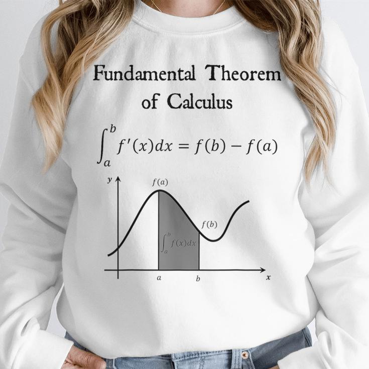 Nerdy Fundamental Theorem Of Calculus Math Teacher Geek Women Crewneck Sweatshirt, funny design