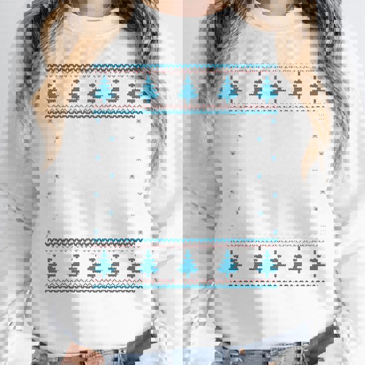 Santas Favorite Band Teacher Christmas Women Crewneck Sweatshirt, funny design