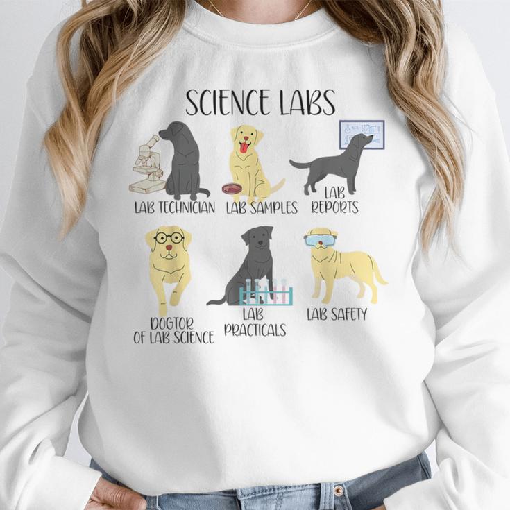 Science Labs Dogs Labrador Retriever Science Teacher Women Crewneck Sweatshirt, Science Teacher Gifts, funny design Science Labs Dogs Labrador Retriever Science Teacher Women Crewneck Sweatshirt, Science Teacher Gifts, funny design