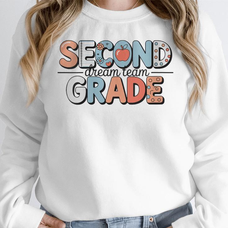 Second Grade Dream Team Back To School 2nd Grade Teacher Women Crewneck Sweatshirt, 2nd Grade Teacher Gifts, funny design Second Grade Dream Team Back To School 2nd Grade Teacher Women Crewneck Sweatshirt, 2nd Grade Teacher Gifts, funny design
