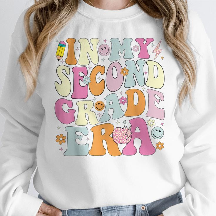 In My Second Grade Era 2nd Grade Girl Teacher Back To School Women Crewneck Sweatshirt, 2nd Grade Teacher Gifts, funny design In My Second Grade Era 2nd Grade Girl Teacher Back To School Women Crewneck Sweatshirt, 2nd Grade Teacher Gifts, funny design