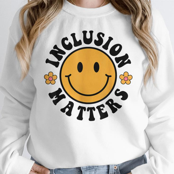 Special Education Teacher Autism Awareness Inclusion Matters Women Crewneck Sweatshirt, funny design Special Education Teacher Autism Awareness Inclusion Matters Women Crewneck Sweatshirt, funny design