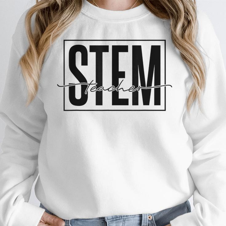 Stem Teacher Science Technology Engineering Math Teachers Women Crewneck Sweatshirt, Science Teacher Gifts, funny design