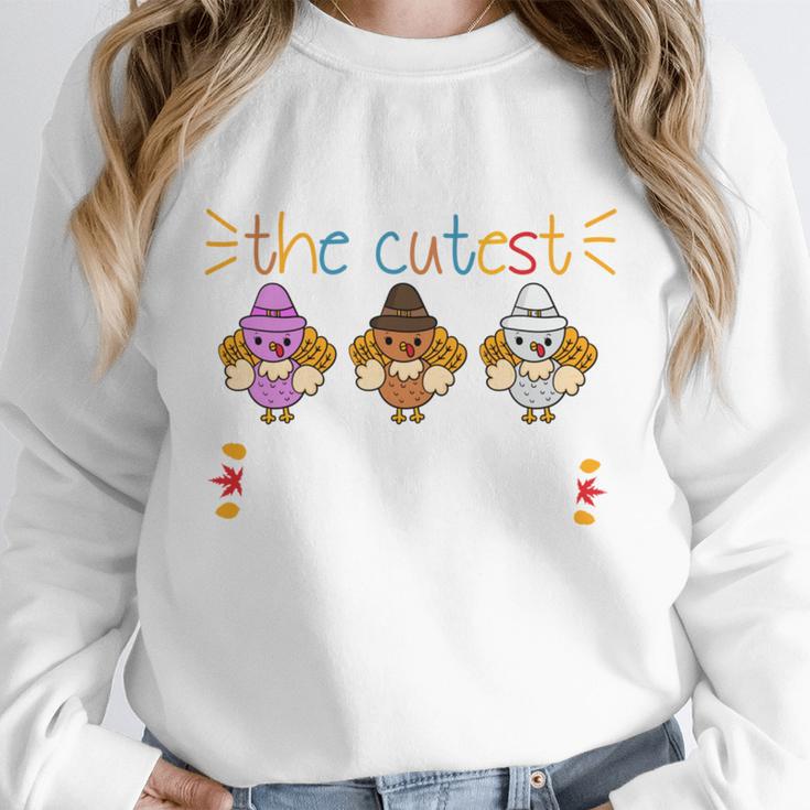 I Teach The Cutest Turkeys School Teachers Thanksgiving Women Crewneck Sweatshirt, funny design I Teach The Cutest Turkeys School Teachers Thanksgiving Women Crewneck Sweatshirt, funny design