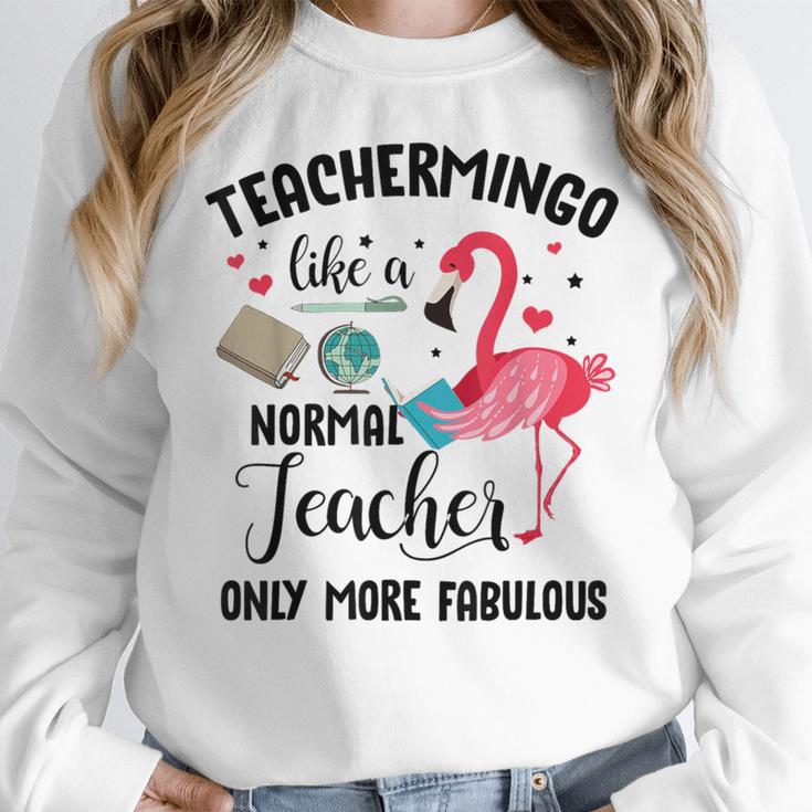 Teachermingo Like A Normal Teacher Only More Fabulous Women Crewneck Sweatshirt, funny design Teachermingo Like A Normal Teacher Only More Fabulous Women Crewneck Sweatshirt, funny design