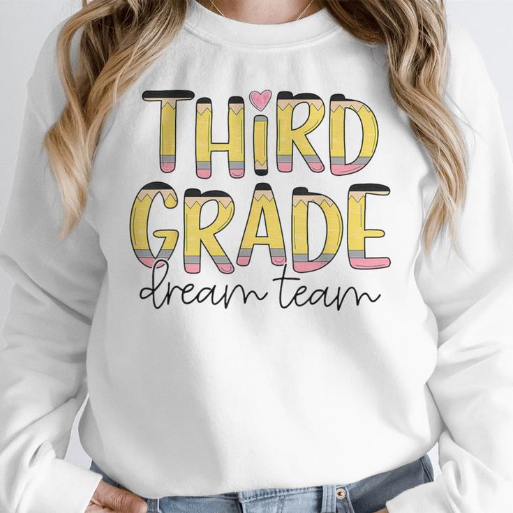 Third Grade Dream Team 3rd Grade Teacher Back To School Kids Women Crewneck Sweatshirt, funny design Third Grade Dream Team 3rd Grade Teacher Back To School Kids Women Crewneck Sweatshirt, funny design