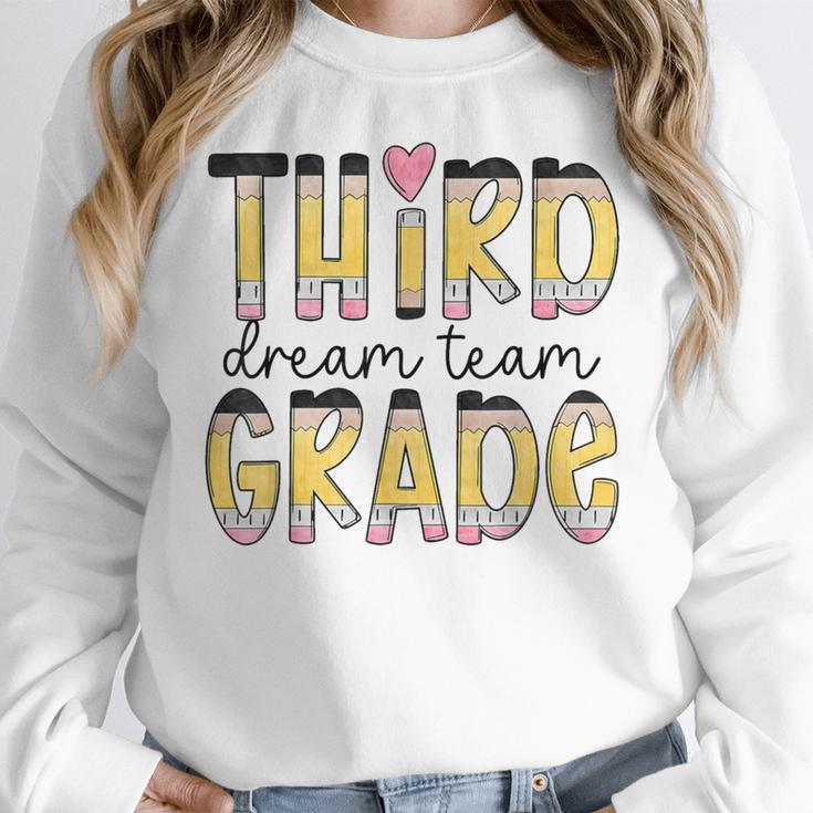Third Grade Dream Team Back To School 3rd Grade Teacher Women Crewneck Sweatshirt, funny design Third Grade Dream Team Back To School 3rd Grade Teacher Women Crewneck Sweatshirt, funny design