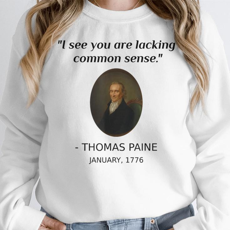 Thomas Paine Common Sense USA History Teacher Student Women Crewneck Sweatshirt, History Teacher Gifts, funny design Thomas Paine Common Sense USA History Teacher Student Women Crewneck Sweatshirt, History Teacher Gifts, funny design