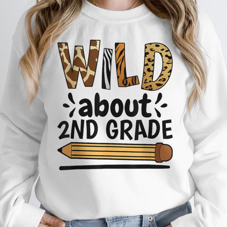 Wild About 2Nd Grade School Grade Teacher Women Crewneck Sweatshirt, 2nd Grade Teacher Gifts, funny design Wild About 2Nd Grade School Grade Teacher Women Crewneck Sweatshirt, 2nd Grade Teacher Gifts, funny design