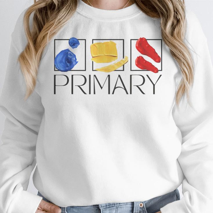 Women Art Teacher Back To School Artist Primary Color Theory Women Crewneck Sweatshirt, funny design Women Art Teacher Back To School Artist Primary Color Theory Women Crewneck Sweatshirt, funny design